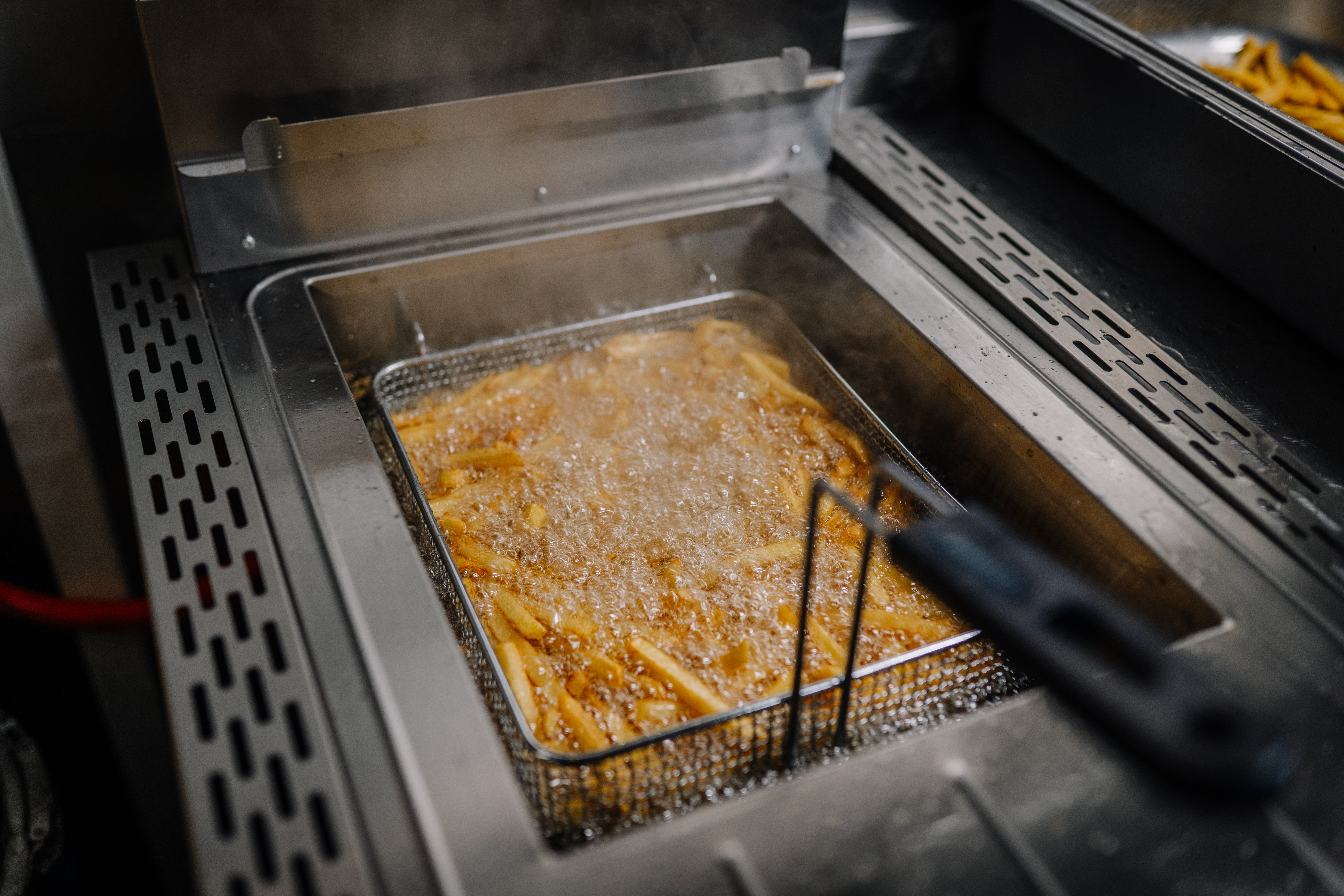 Fries in Oil Basket